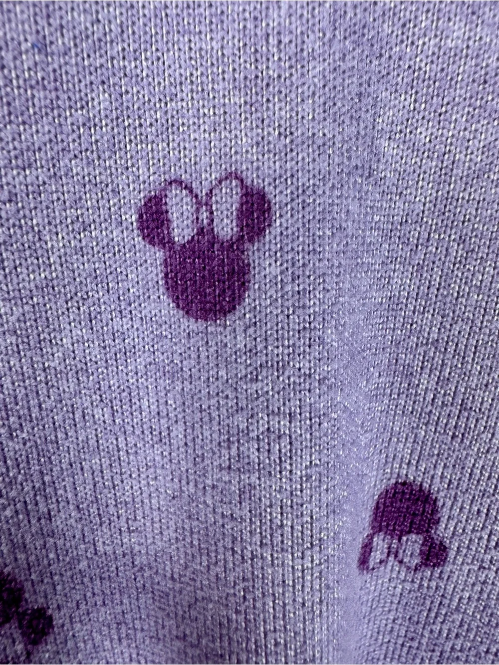 Disney Minnie Mouse Pajama Set XL Purple Soft Lounge Sleepwear